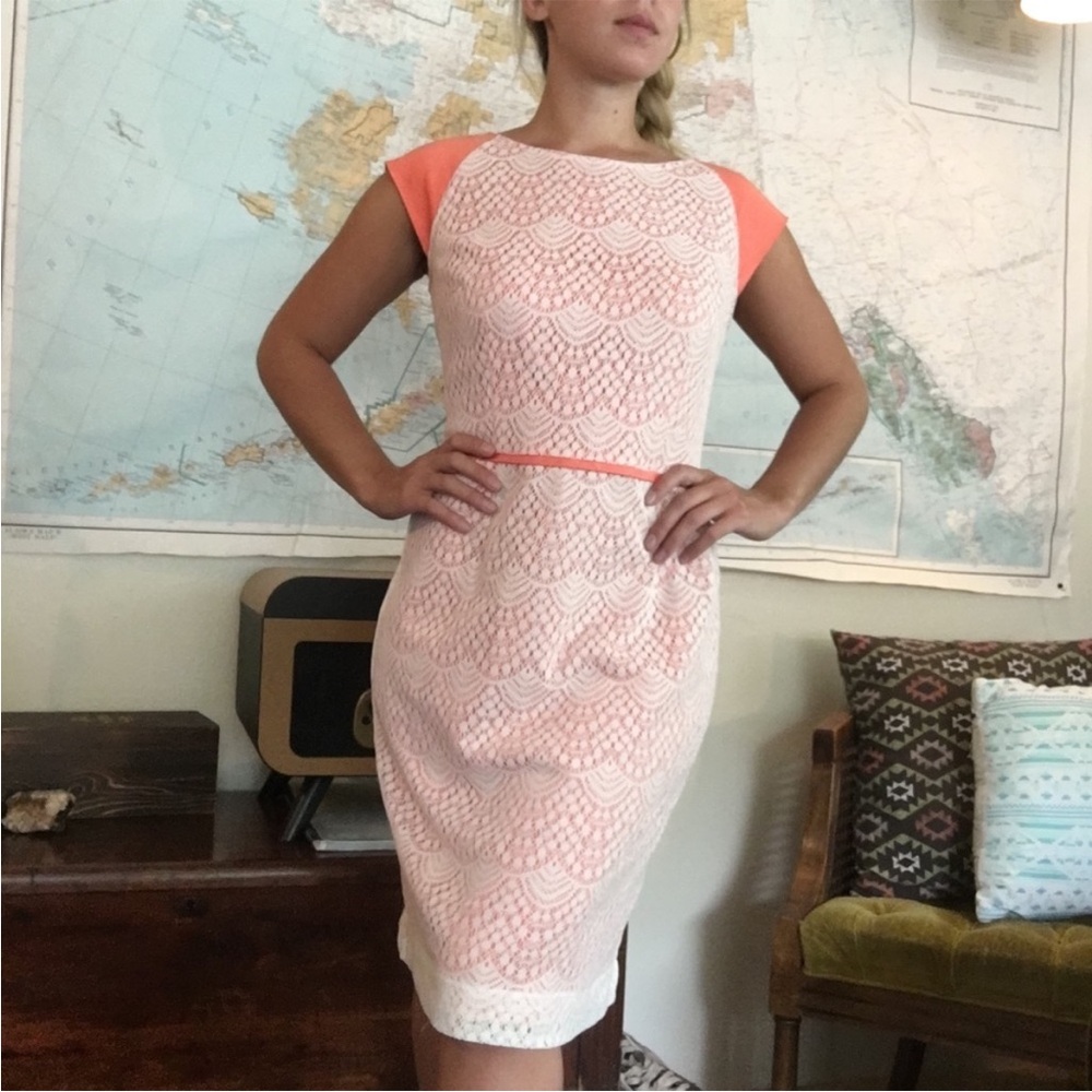 Alex Marie Cap Sleeve Lace Dress